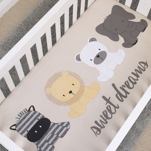 Play Day Pals Cotton Fitted Crib Sheet
